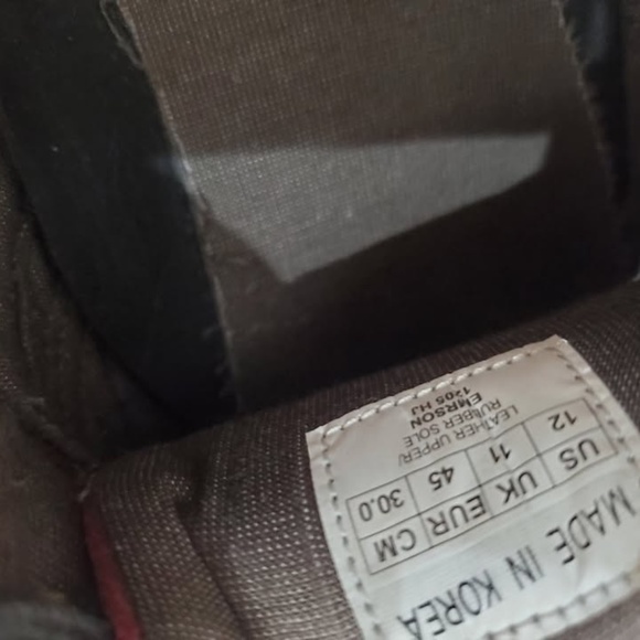 Quicksilver Leather Red Maroon Oxford fit 11.5 - Picture 3 of 5